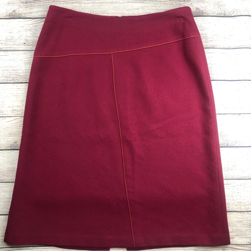 90s Tova-Celine A-Line Wool Skirt